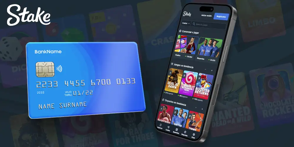 Retirada de fondos en la aplicación móvil del casino Stake